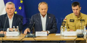 Premier Donald Tusk w sztabie kryzysowym we Wrocławiu