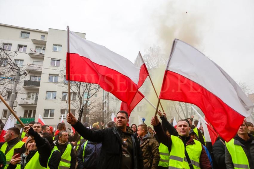 Protest rolników we Wrocławiu