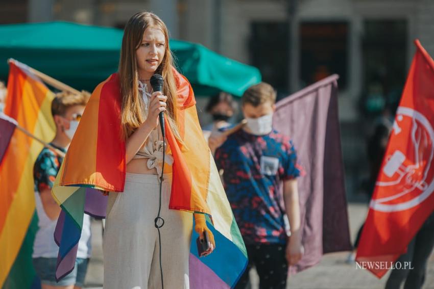 Stop przemocy wobec osób LGBTQIA+ - manifestacja we Wrocławiu