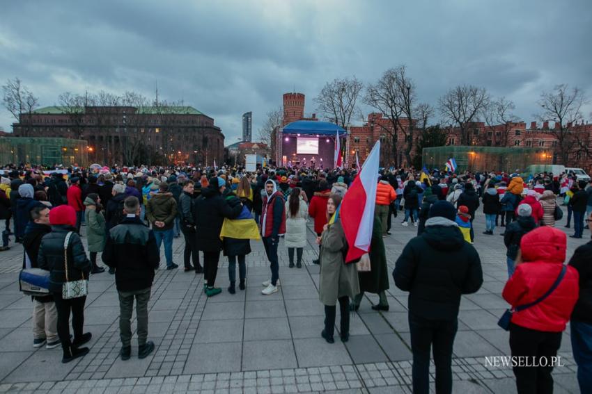 Rocznica inwazji Rosji na Ukrainie - Wrocław upamiętnia