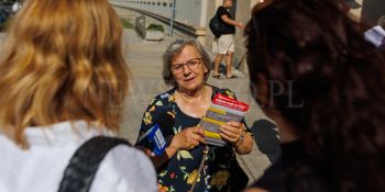 W obronie polskiej szkoły - demonstracja we Wrocławiu