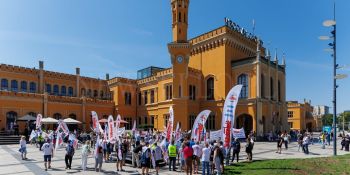 Protest PKP Cargo we Wrocławiu