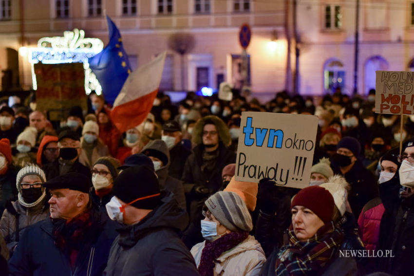 Wolne Media - protest w Lublinie