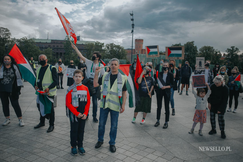 Wolna Palestyna - manifestacja we Wrocławiu