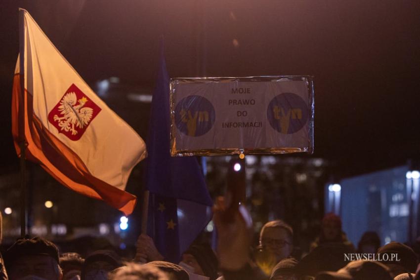 Wolne media - protest we Wrocławiu