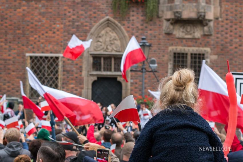 Protest antycovidowców we Wrocławiu