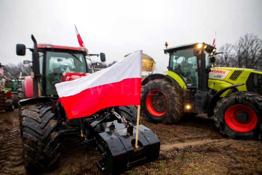 Ogólnopolski protest rolników na Dolnym Śląsku