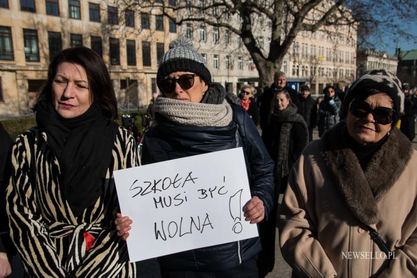 Protest przeciw "lex Czarnek" w Poznaniu.