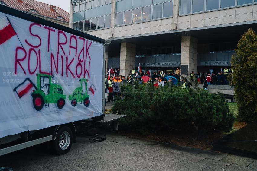 Protest Rolników w Poznaniu