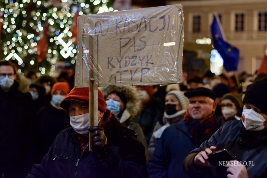 Wolne Media - protest w Lublinie