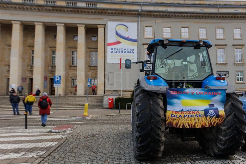 Protest rolników we Wrocławiu