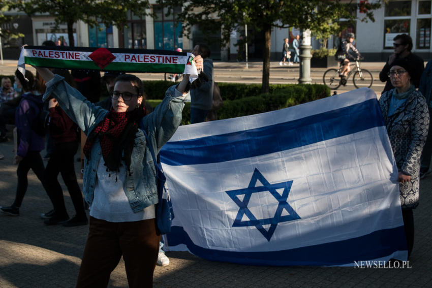 Solidarnie z Palestyną - manifestacja w Poznaniu