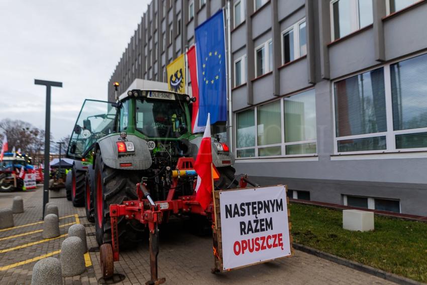 Protest rolników we Wrocławiu