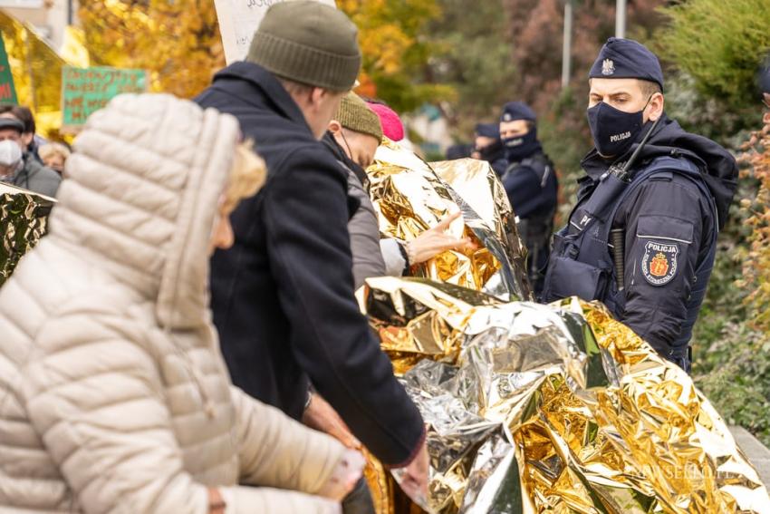 Stop torturom na granicy - manifestacja w Warszawie