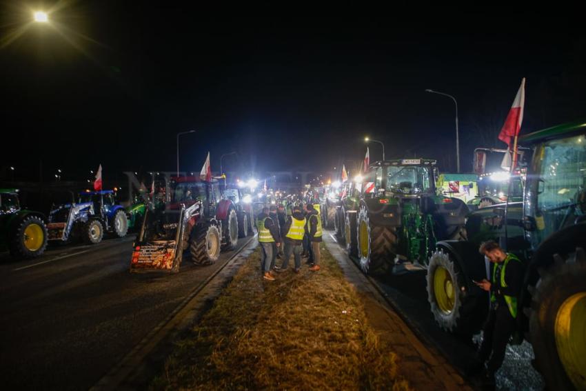 Ogólnopolski protest rolników na Dolnym Śląsku