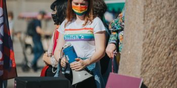 Stop przemocy wobec osób LGBTQIA+ - manifestacja we Wrocławiu