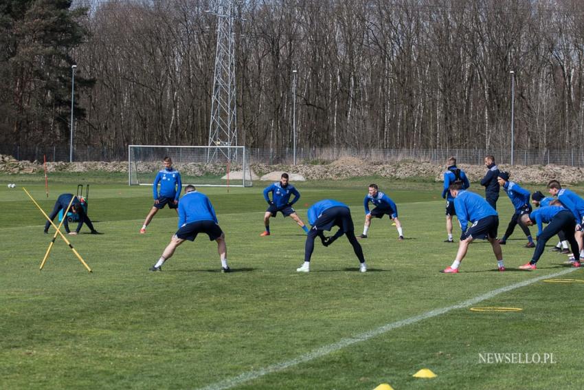 Maciej Skorża na pierwszym treningu Lecha Poznań