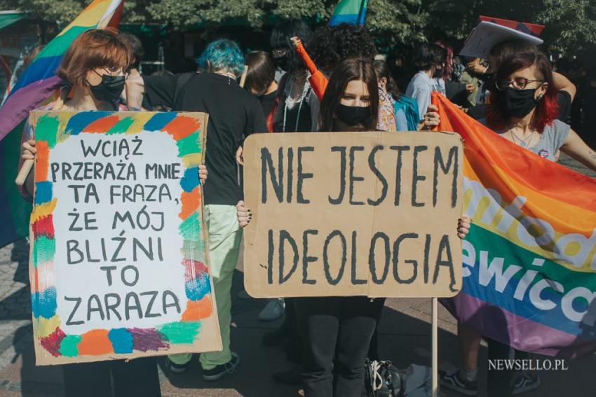 Stop przemocy wobec osób LGBTQIA+ - manifestacja we Wrocławiu