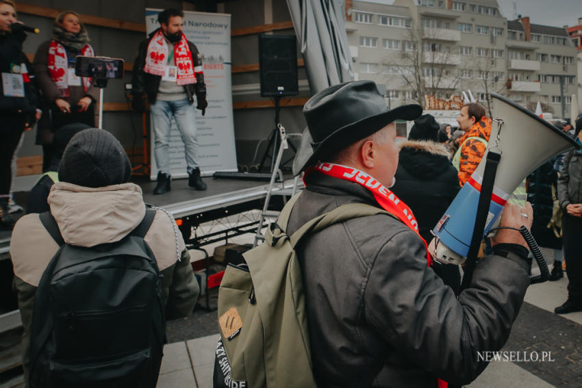 Antyszczepionkowcy - protest we Wrocławiu