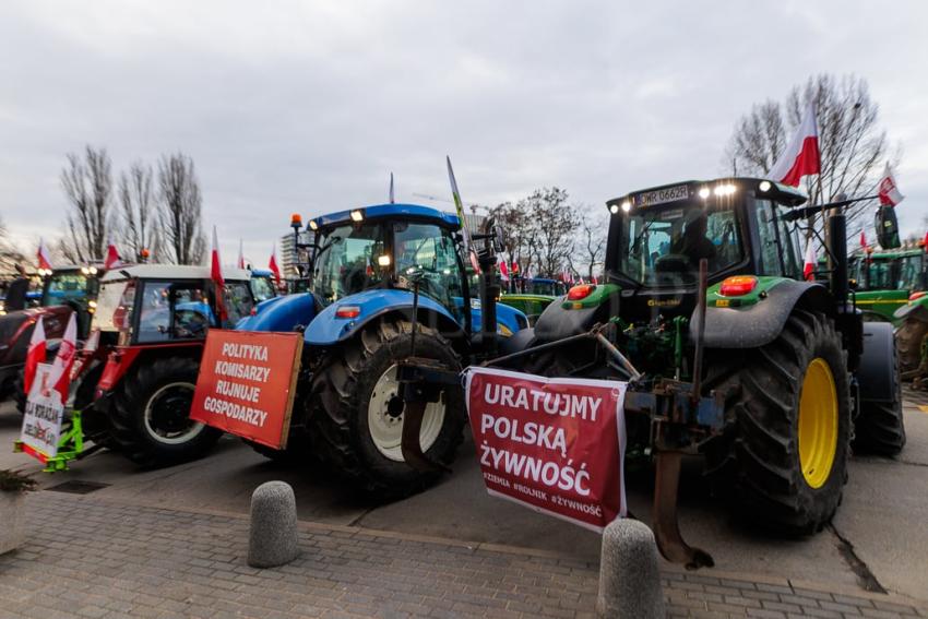 Protest rolników we Wrocławiu