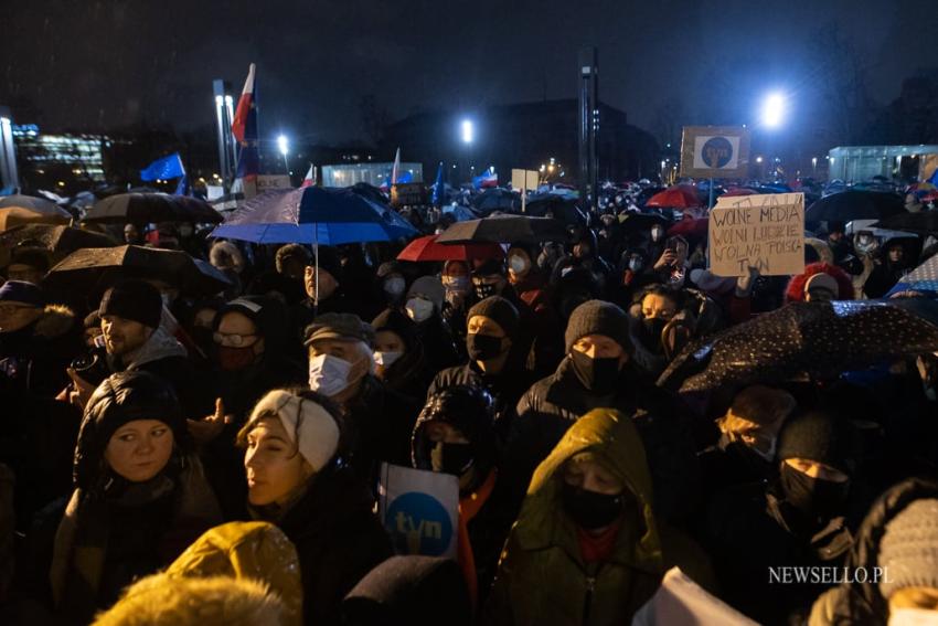 Wolne media - protest we Wrocławiu