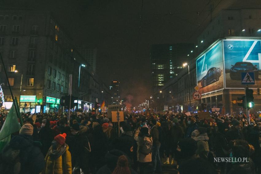 Strajk Kobiet 2021: Czas próby - manifestacja w Warszawie