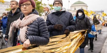 Stop torturom na granicy - manifestacja w Warszawie