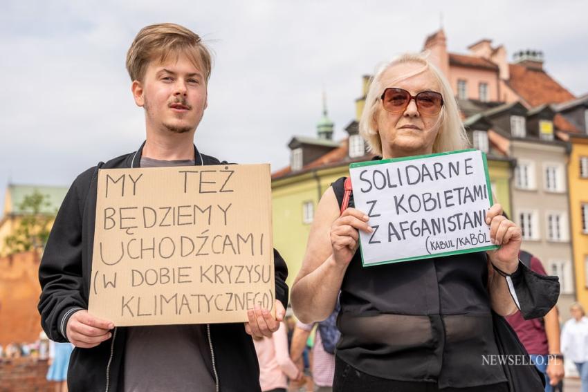 Kabul - manifestacja w Warszawie