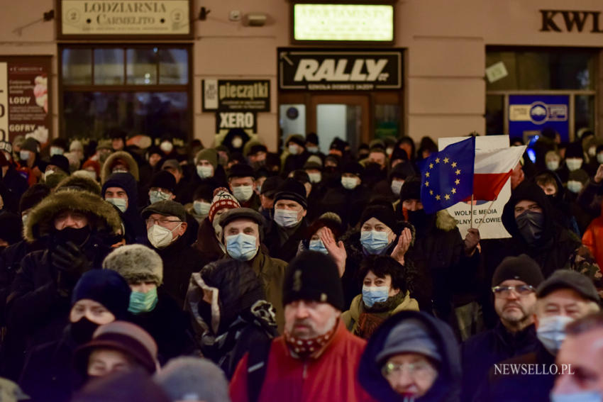 Wolne Media - protest w Lublinie