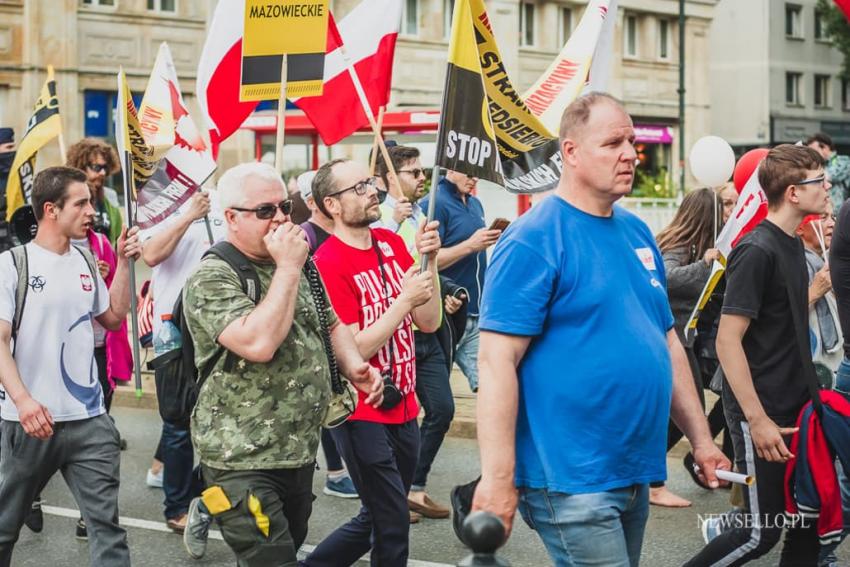 Strajk przedsiębiorców w Warszawie