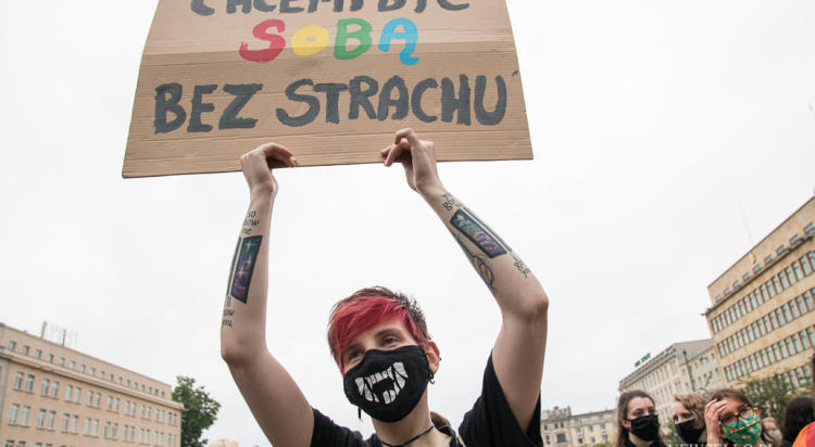 Protest przeciwko "Karcie Nienawiści" w Poznaniu