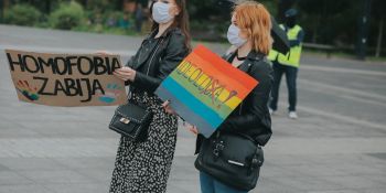 Protest przeciwko "Karcie Nienawiści" we Wrocławiu