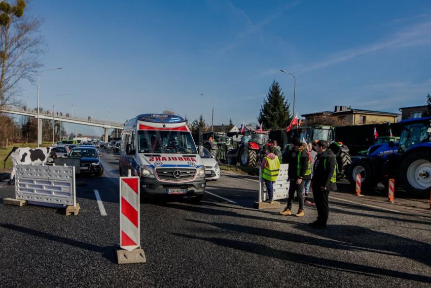 Ogólnopolski protest rolników na Dolnym Śląsku