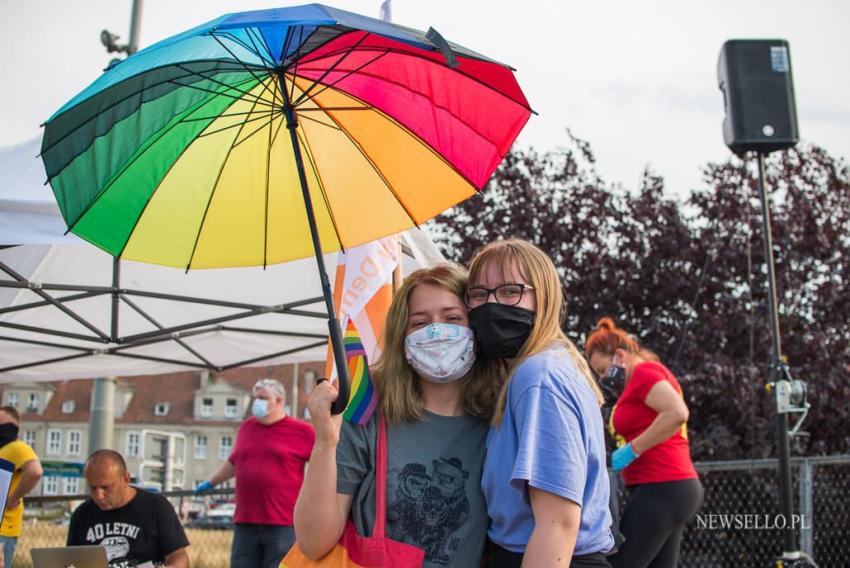 Wszystkich nas nie zamkniecie - manifestacja w Szczecinie