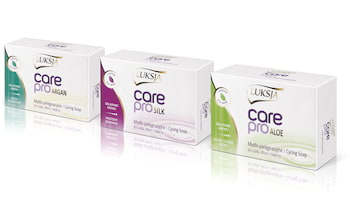 Naturalna moc składników  - pielęgnacyjne mydła w kostce  Luksja Care Pro