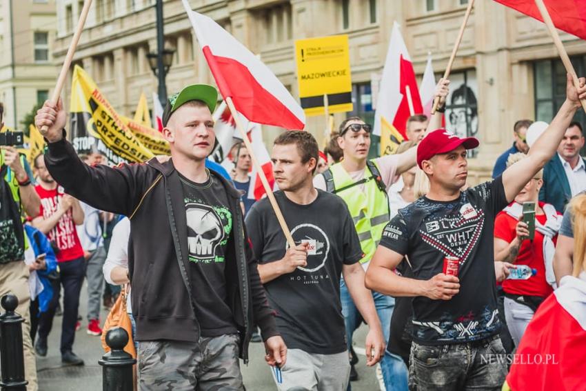 Strajk przedsiębiorców w Warszawie