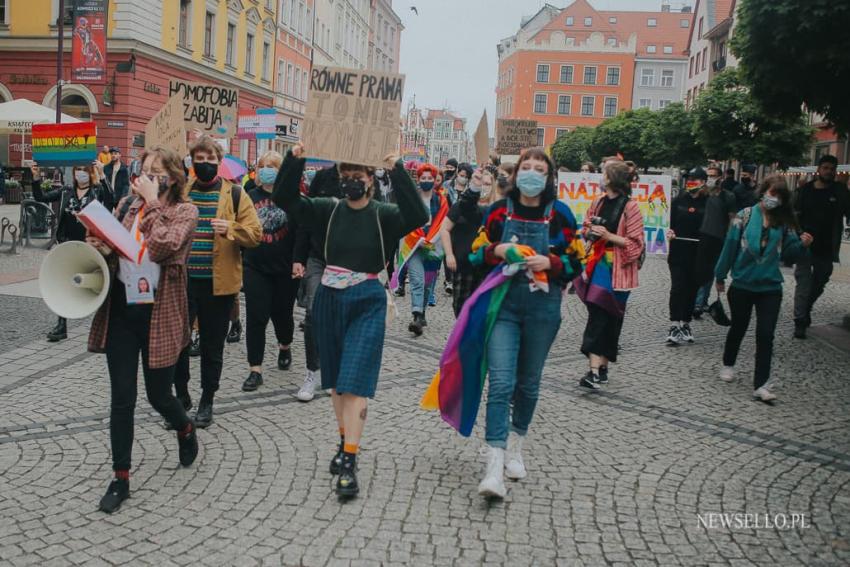 Protest przeciwko "Karcie Nienawiści" we Wrocławiu