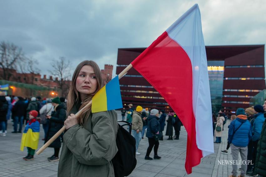 Rocznica inwazji Rosji na Ukrainie - Wrocław upamiętnia