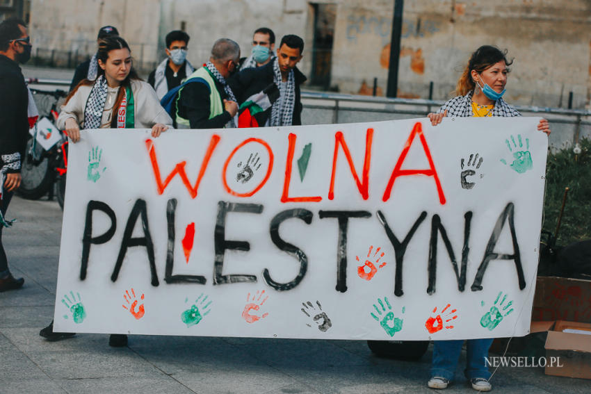 Wolna Palestyna - manifestacja we Wrocławiu