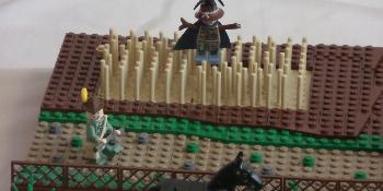 Makieta Bajki o Czerwonym Kapturku z klocków LEGO