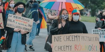 Protest przeciwko "Karcie Nienawiści" we Wrocławiu