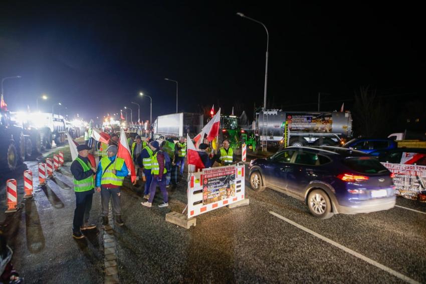 Ogólnopolski protest rolników na Dolnym Śląsku