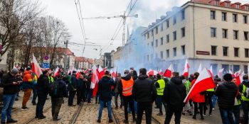 Protest rolników we Wrocławiu