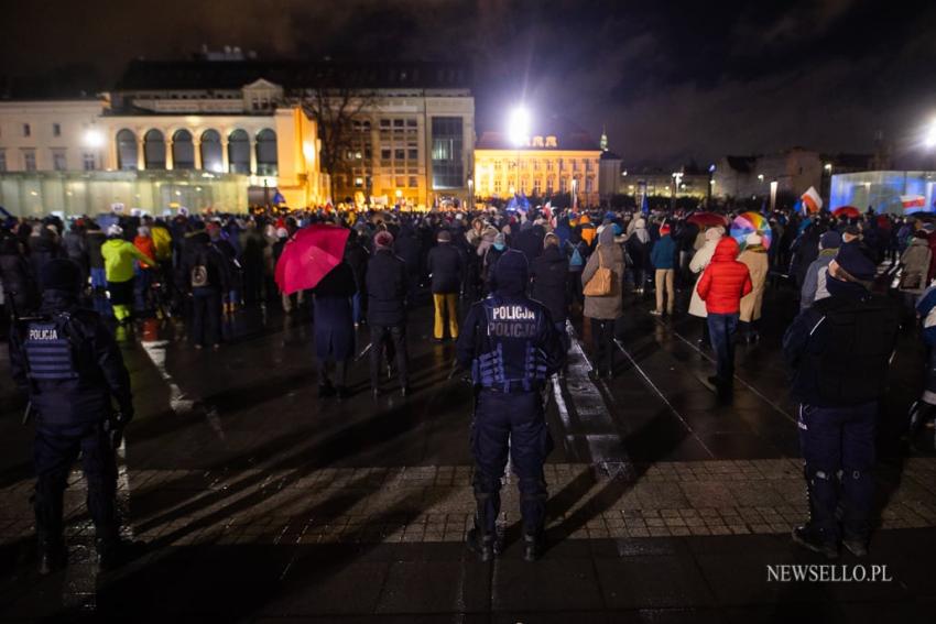 Wolne media - protest we Wrocławiu