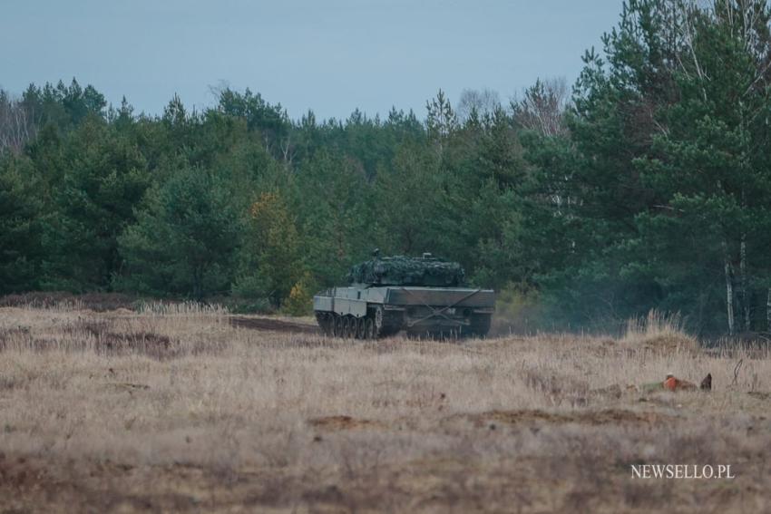 Prezydent RP na szkoleniu ukraińskich załóg czołgów Leopard