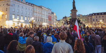 No War In My Name - demonstracja antywojenna w Krakowie