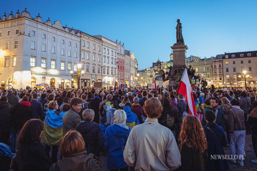 No War In My Name - demonstracja antywojenna w Krakowie