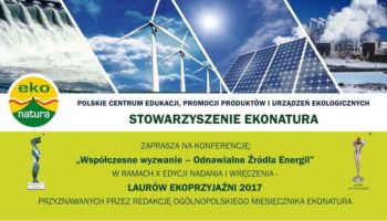Laury Ekoprzyjaźni i konferencja o odnawialnych źródłąch energii [fot. materiały prasowe]