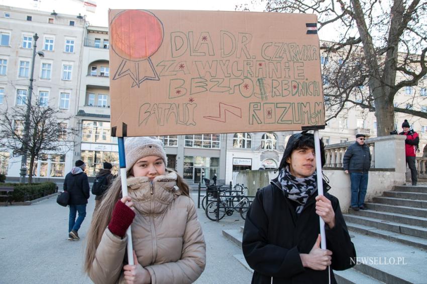 Protest przeciw "lex Czarnek" w Poznaniu.