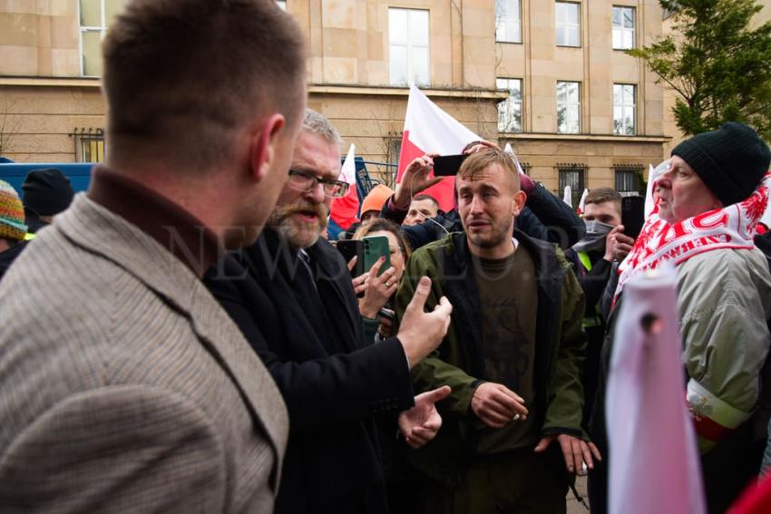 Starcia rolników z policją w Warszawie